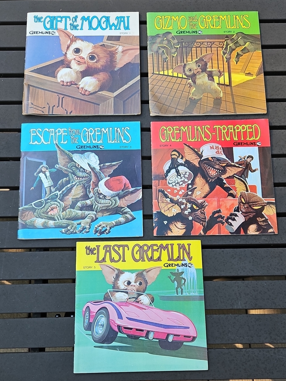 Warner Bros. Gremlins Gizmo Kids Books 1984 45 RPM Lot Of 5 Vintage Records